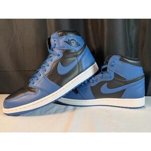 Jordan 1 High OG Dark Marina Blue Black Blue 555088-404 Men's Size 12 Used Great